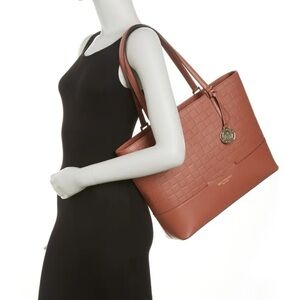 BRUNO Magli Easy Woven Embossed Tote. NWT